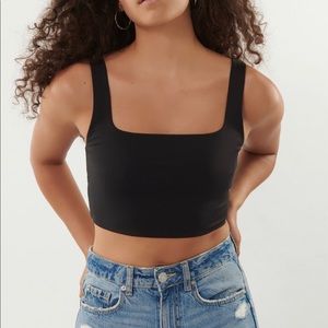 garage square neck micro tank